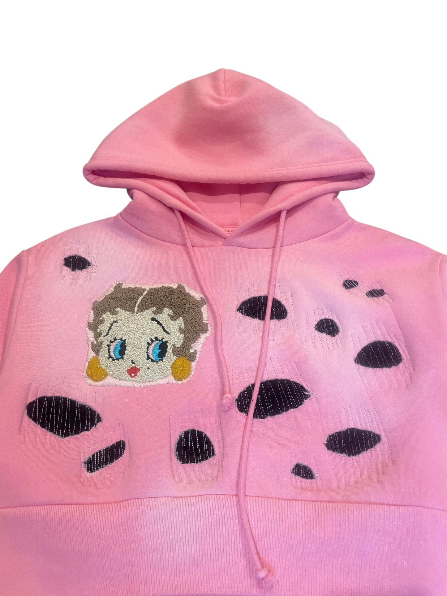 1of1 Thrased Betty Bop Hoodie (Cropped)