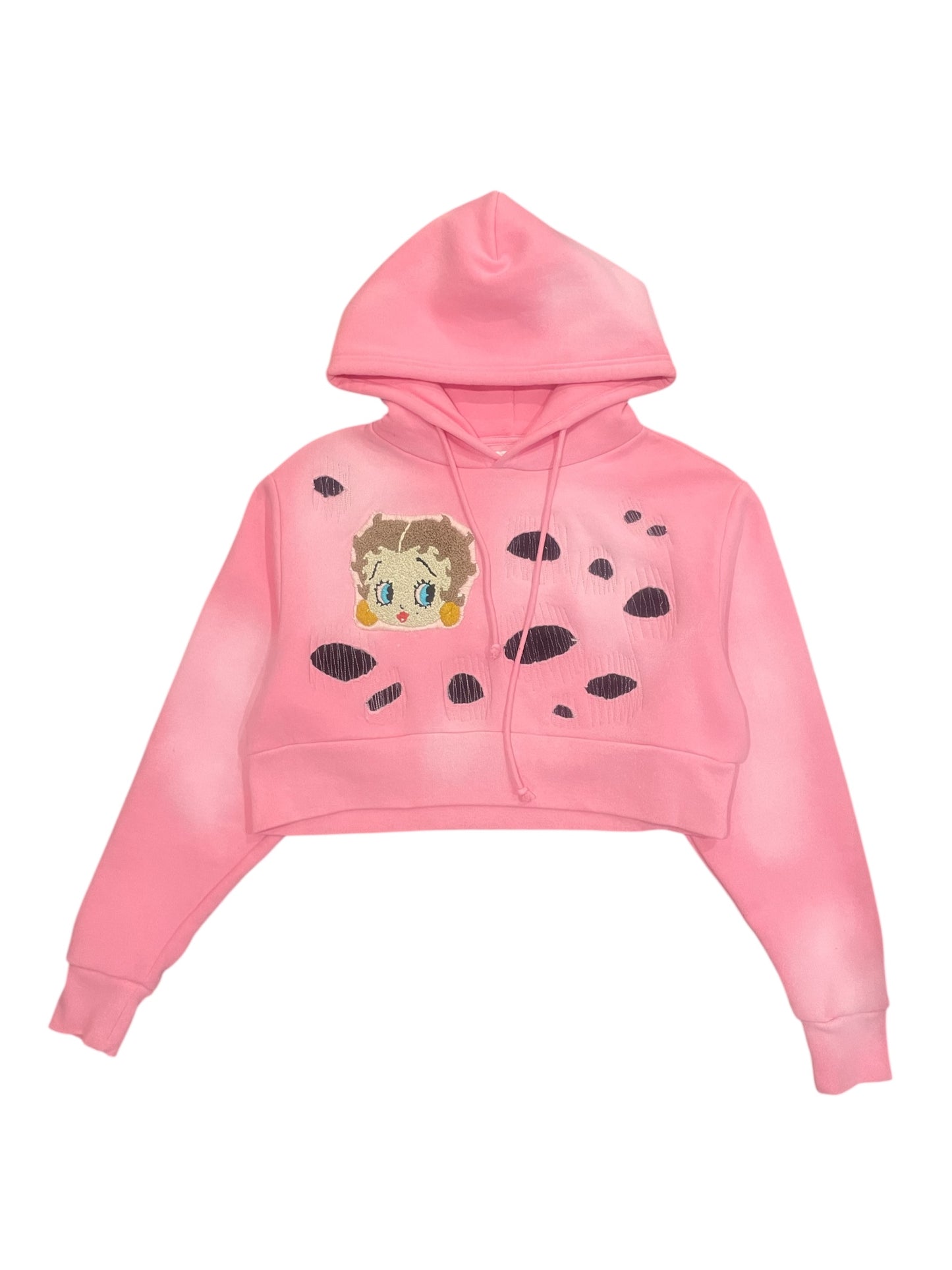 1of1 Thrased Betty Bop Hoodie (Cropped)