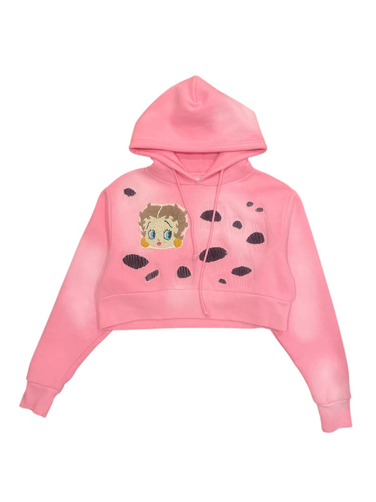 1of1 Thrased Betty Bop Hoodie (Cropped)