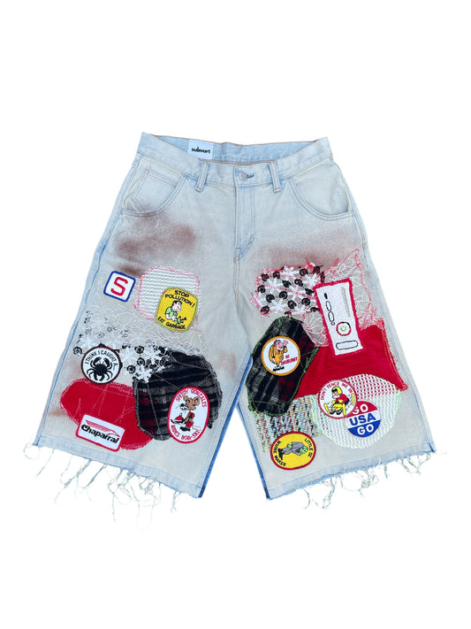1of1 Mudwash Patchwork Jorts