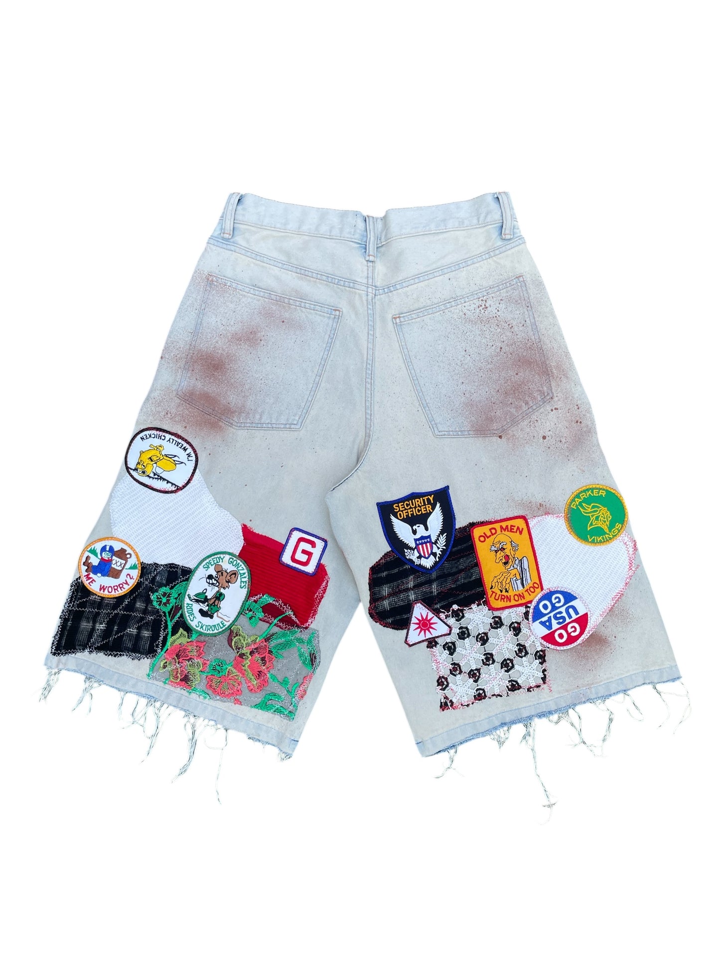 1of1 Mudwash Patchwork Jorts